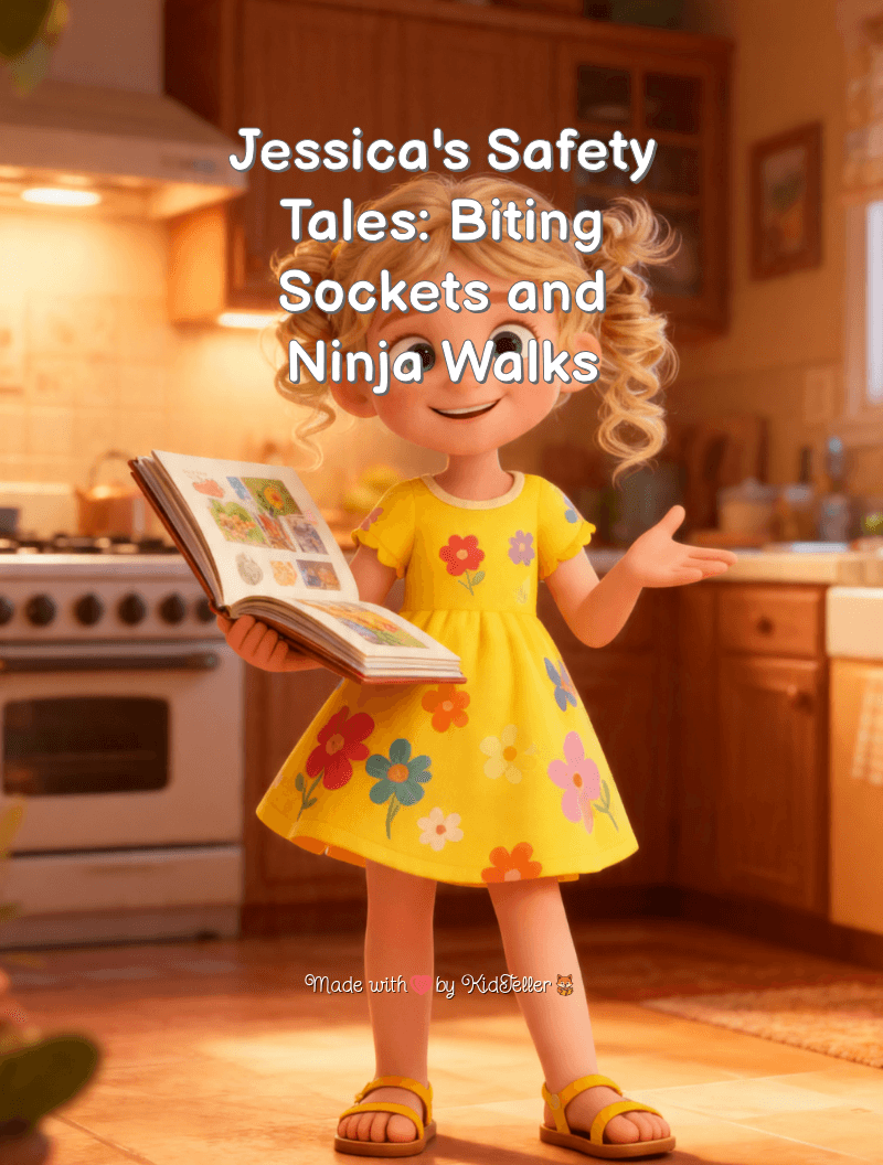 Jessica's Safety Tales: Biting Sockets and Ninja Walks