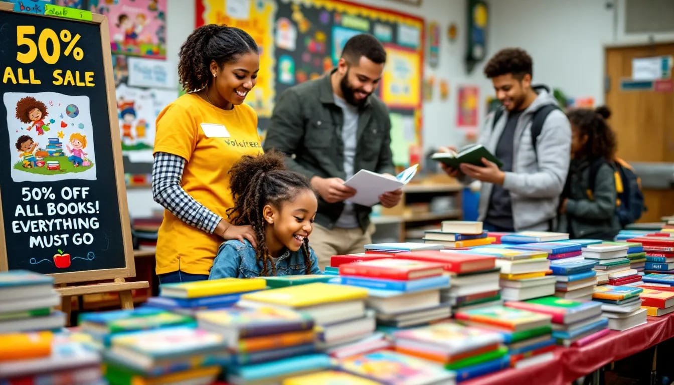How to Score Great Deals at School Book Sales