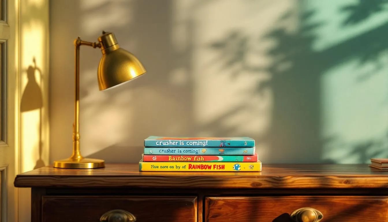 A pile of classic children's picture books from the 1990s
